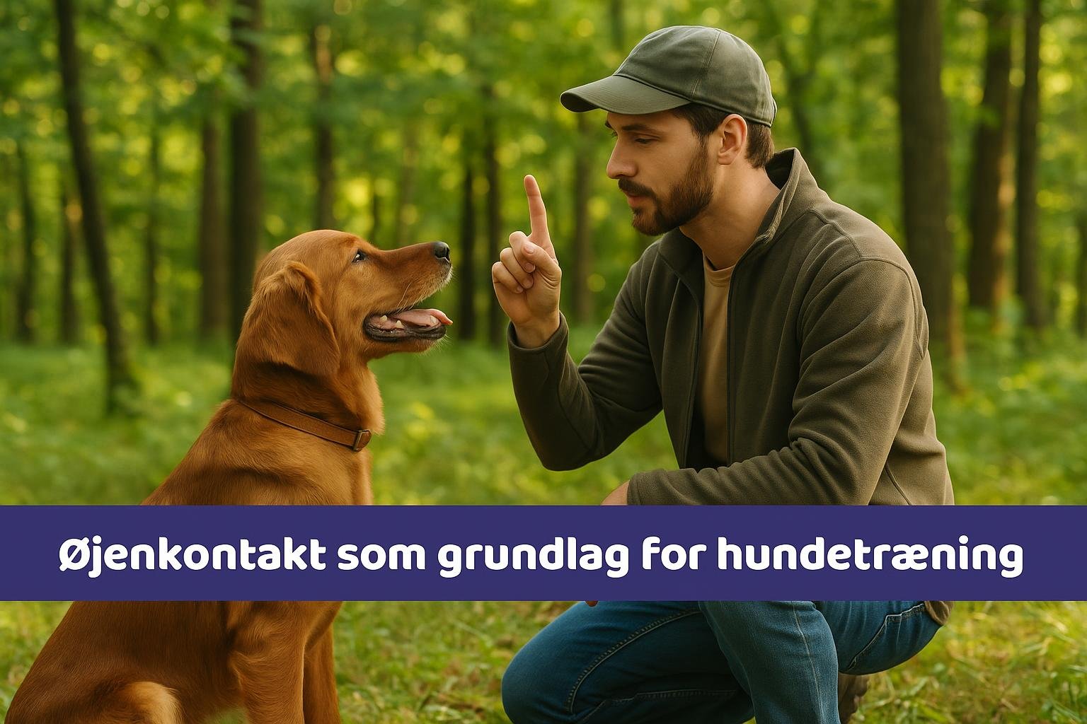 Øjenkontakt hund træning
